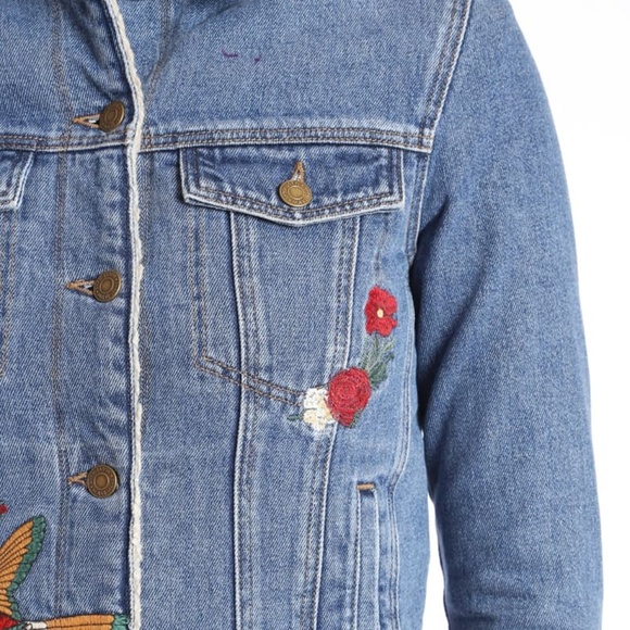 SOLD! Mavi Jeans Embroidered Katy Jean Jacket - Picture 3 of 5
